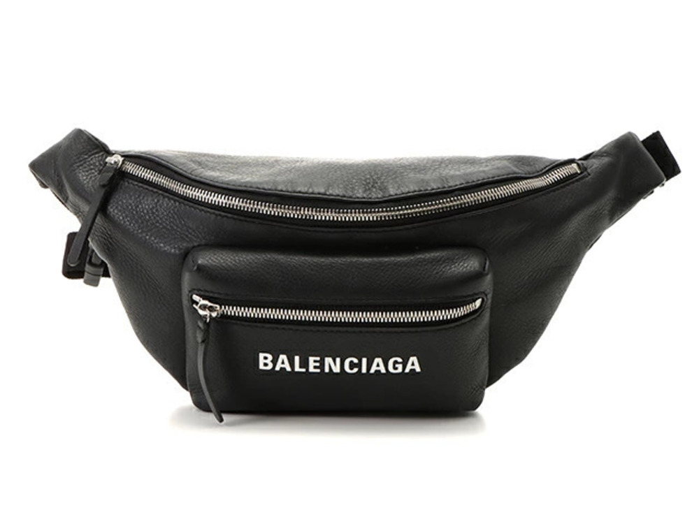 Balenciaga Everyday Belt Crossbody body bag black leather